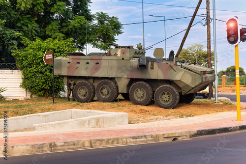 Foto military vehicle, coup in an african country, 8×8 Light Armored Tactical Vehicle