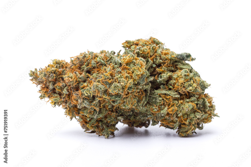 Marijuana flower isolated on white background Marijuana flower isolated on white background