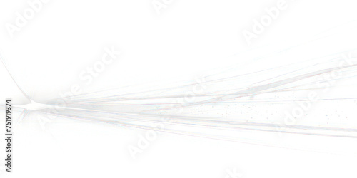 White light line, light wave isolated on transparent png.