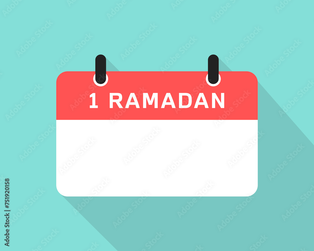 Islamic Hijri calendar for Syawal or Ramadan month. Vector illustration, Turquoise background, template. copy space. mockup. Islamic Hijri calendar for Syawal or Ramadan month. Vector illustration, Turquoise background, template. copy space. mockup.