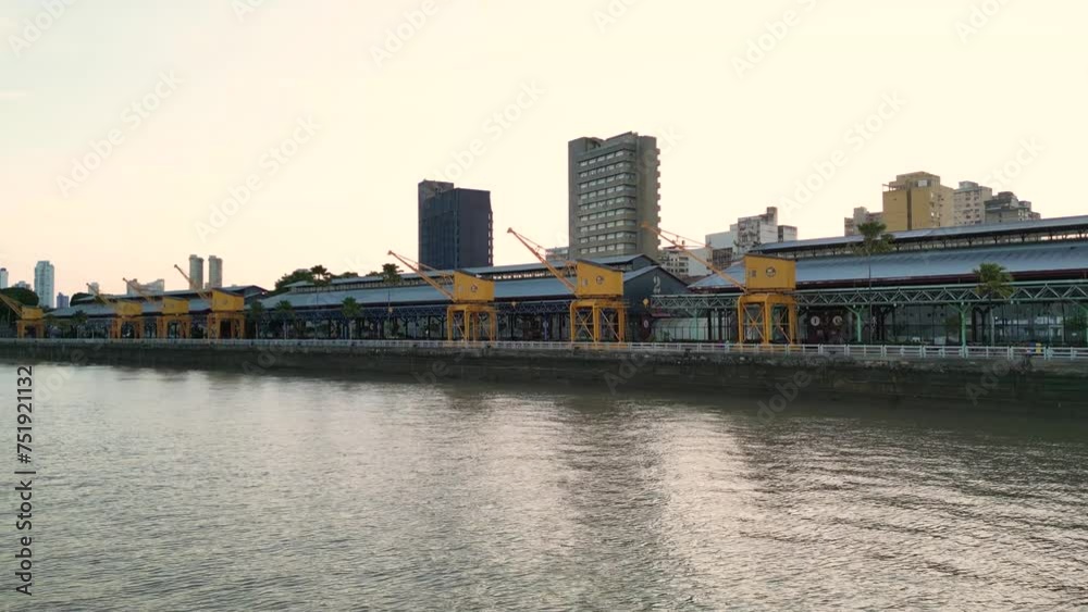 Aerial View of Docks Station and Belem City Skyline Aerial View of Docks Station and Belem City Skyline