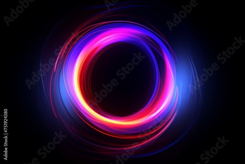 Abstract colorful galaxy wallpaper,black hole,abstract neon light