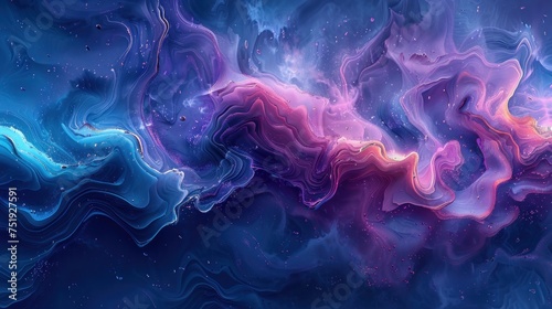 A vivid cosmic-inspired marble texture blending pink, blue, and purple with sparkling star-like effects.