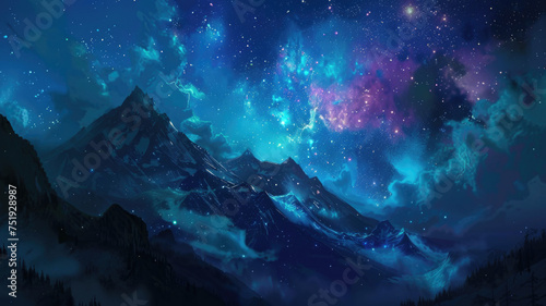 Beautiful HD wallpaper of the night sky