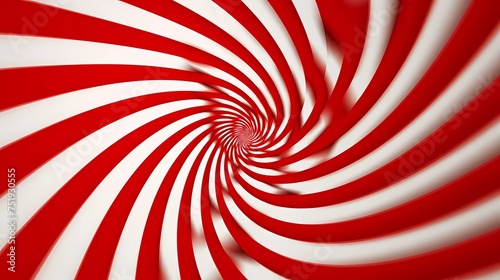 Psychedelic Pulses in red and white, Rotation - Optical Illusion Pulses