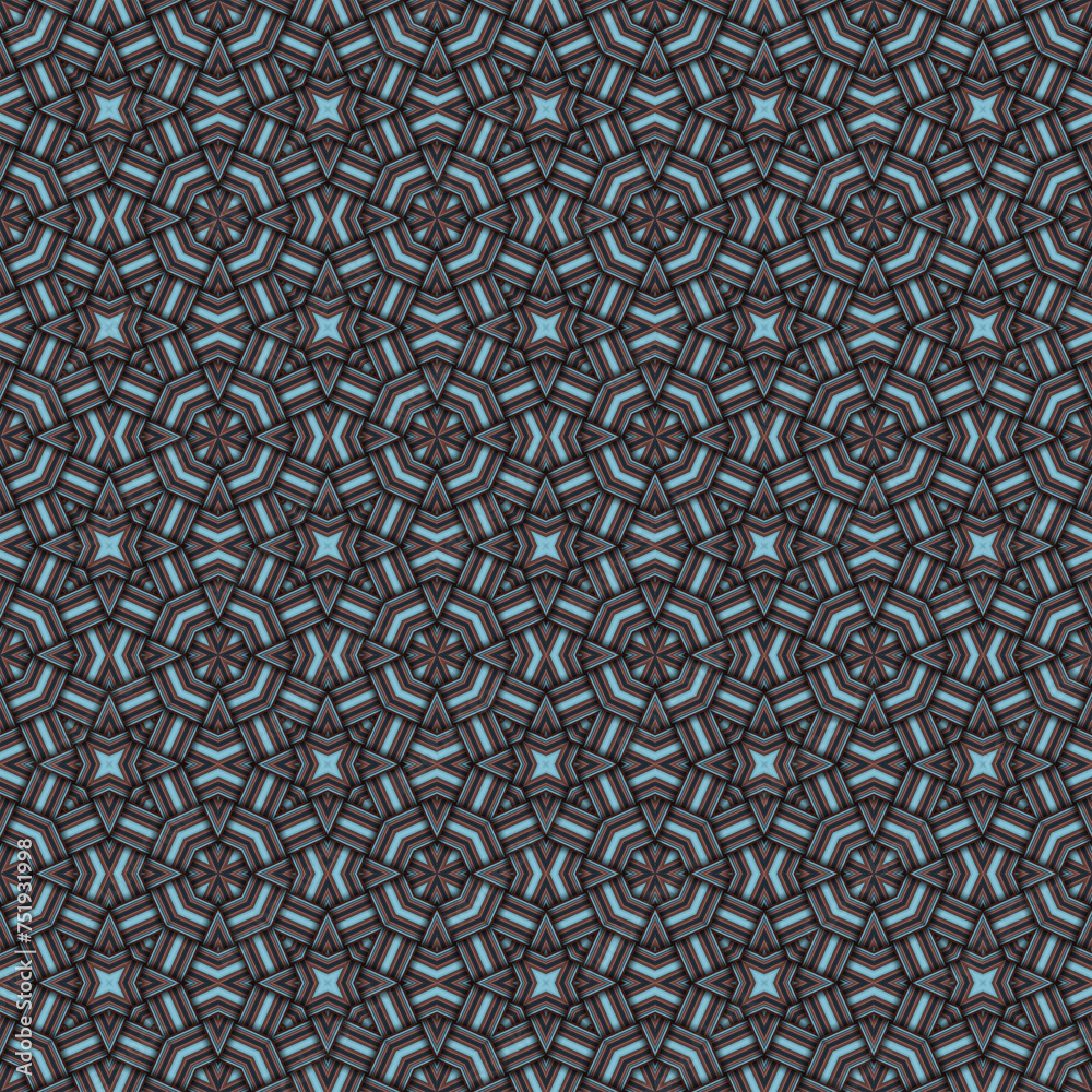 Seamless braided pattern of lines. Square abstract pattern. Woven fabric texture