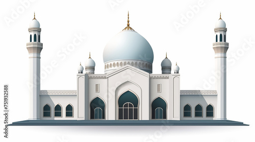 Wallpaper Mural mosque building realistic 3d design isolated Torontodigital.ca