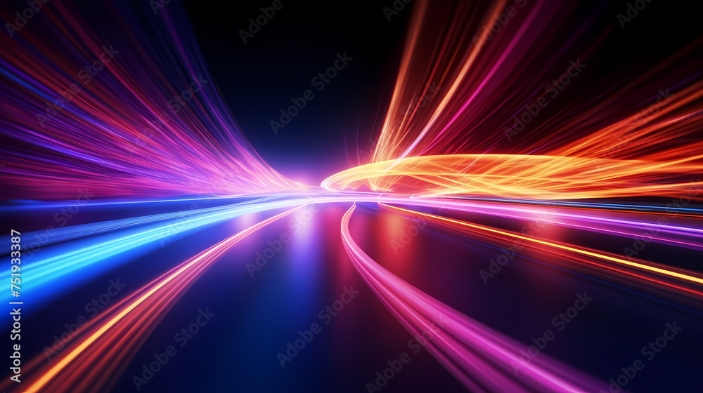 Neon speed abstract background, abstract future technology background Neon speed abstract background, abstract future technology background