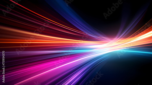 Neon speed abstract background, abstract future technology background