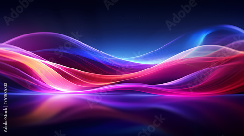 Neon speed abstract background, digital abstract background