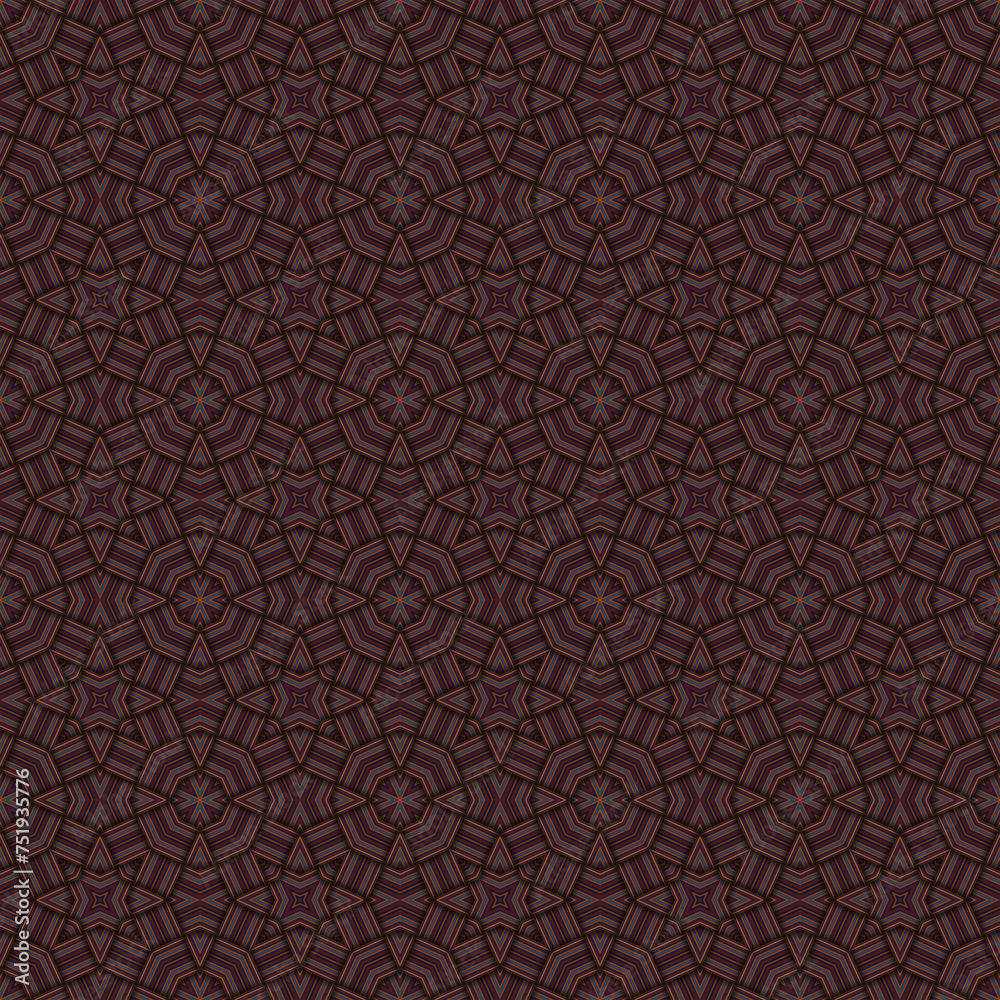 Seamless braided pattern of lines. Square abstract pattern. Woven fabric texture