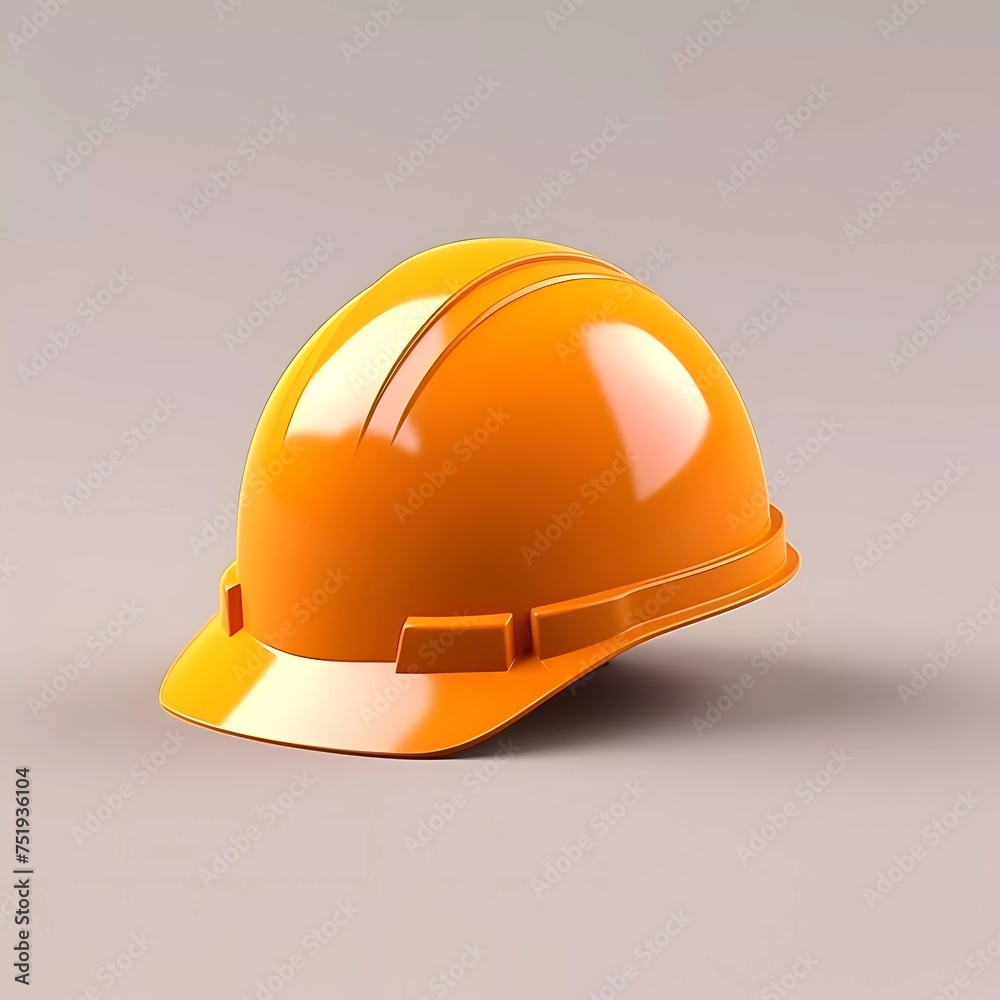 3d rendering illustration of simple Safety Helmet isolated on minimalist background 3d rendering illustration of simple Safety Helmet isolated on minimalist background