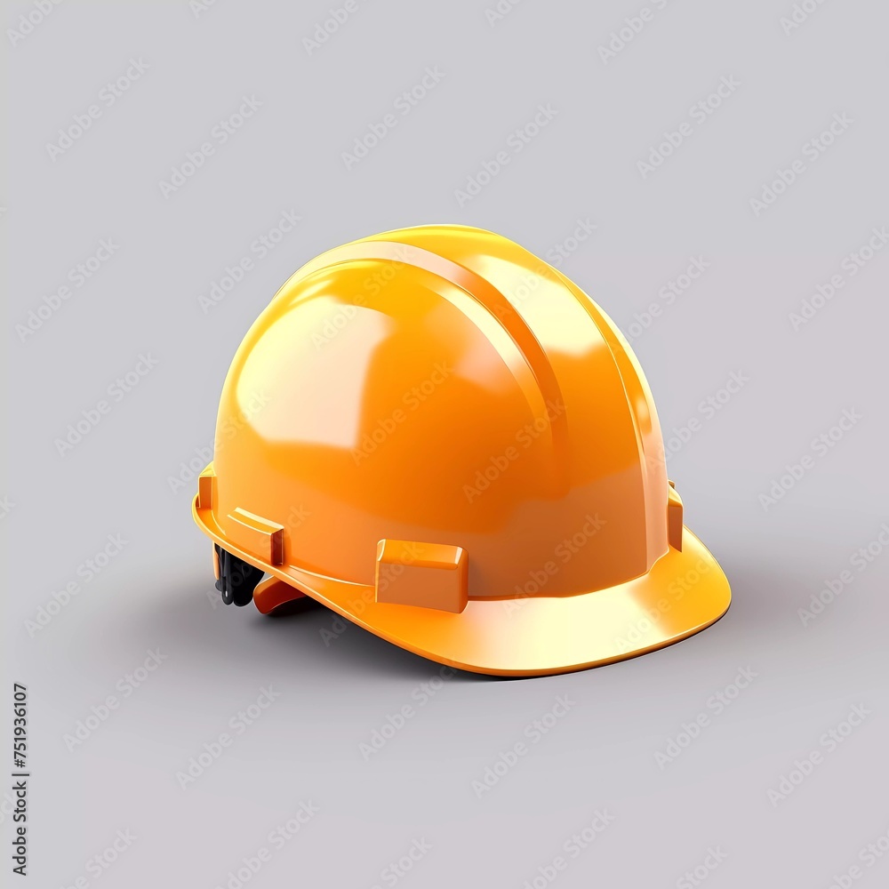 3d rendering illustration of simple Safety Helmet isolated on minimalist background 3d rendering illustration of simple Safety Helmet isolated on minimalist background
