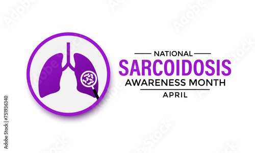 Sarcoidosis Awareness Month. Vector Design. Banner poster, flyer and background design.