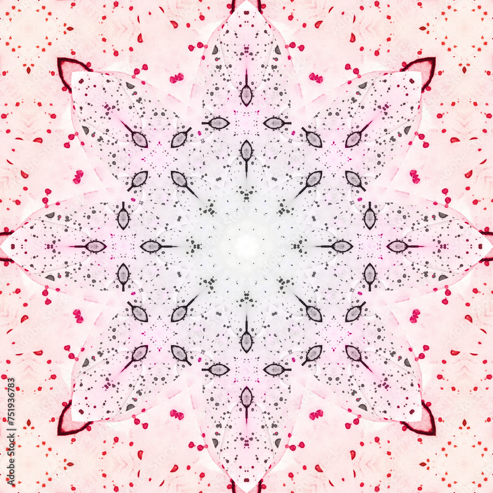 Seamless abstract square pattern. Symmetrical round pattern. Author's patterns. Seamless abstract square pattern. Symmetrical round pattern. Author's patterns.