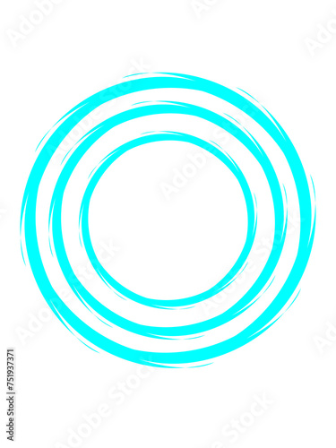 abstract blue circle