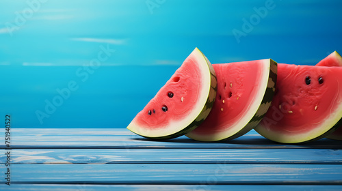 Detailed close-up of ripe watermelon
