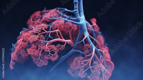 The Ion Endoluminal System performing a biopsy from the perspective of the endoscope navigating the lung The animation emphasizes the systems advanced navigation capabilities and the detailed anatomy