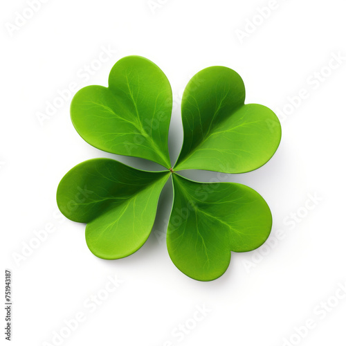 Green clover trefoil shamrock symbol of St. Patrick's