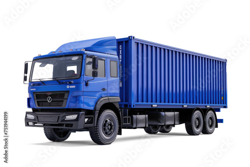 3D, C4D, a blue container on transparency background PNG 