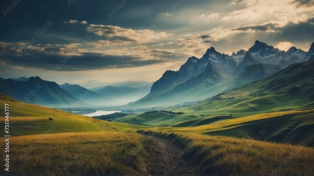 Amazing view to stunning landscape background Amazing view to stunning landscape background