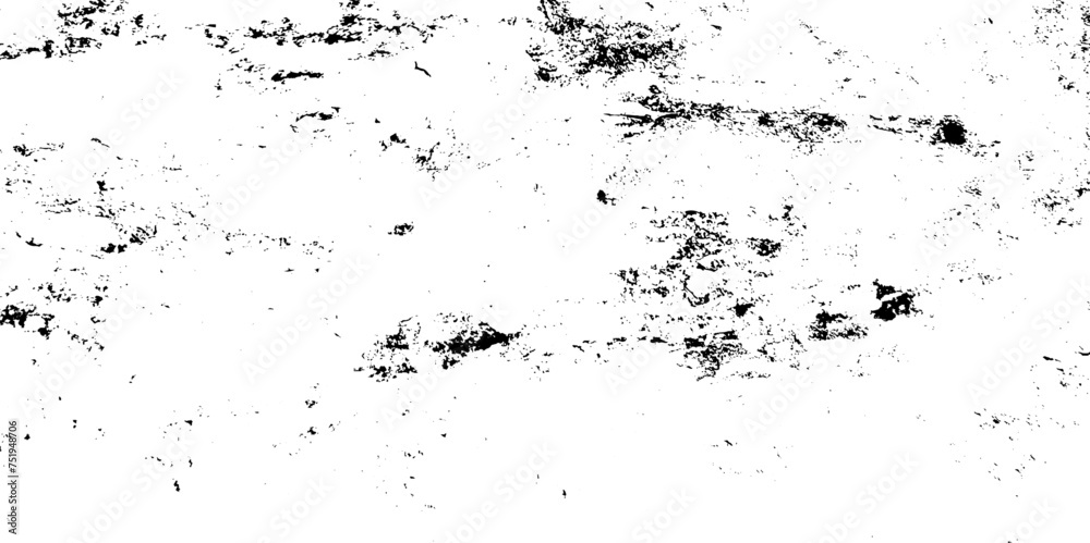 Abstract grunge texture design on a white background. Rough black and white texture. Distressed overlay texture. Grunge background. Abstract textured effect. Black isolated on white background.