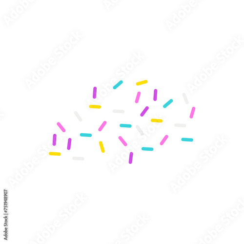 colorful decorative sprinkles