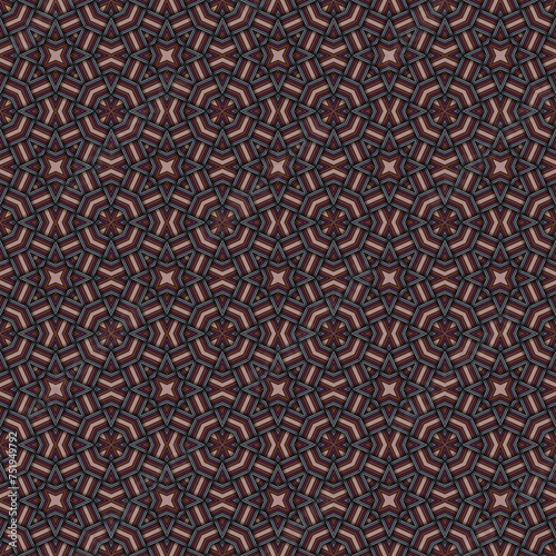 Seamless braided pattern of lines. Square abstract pattern. Woven fabric texture