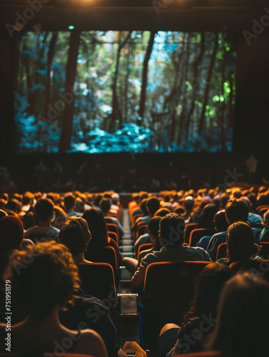 A Photo Of an Environmental Film Festival Screening Documentaries On Sustainability
