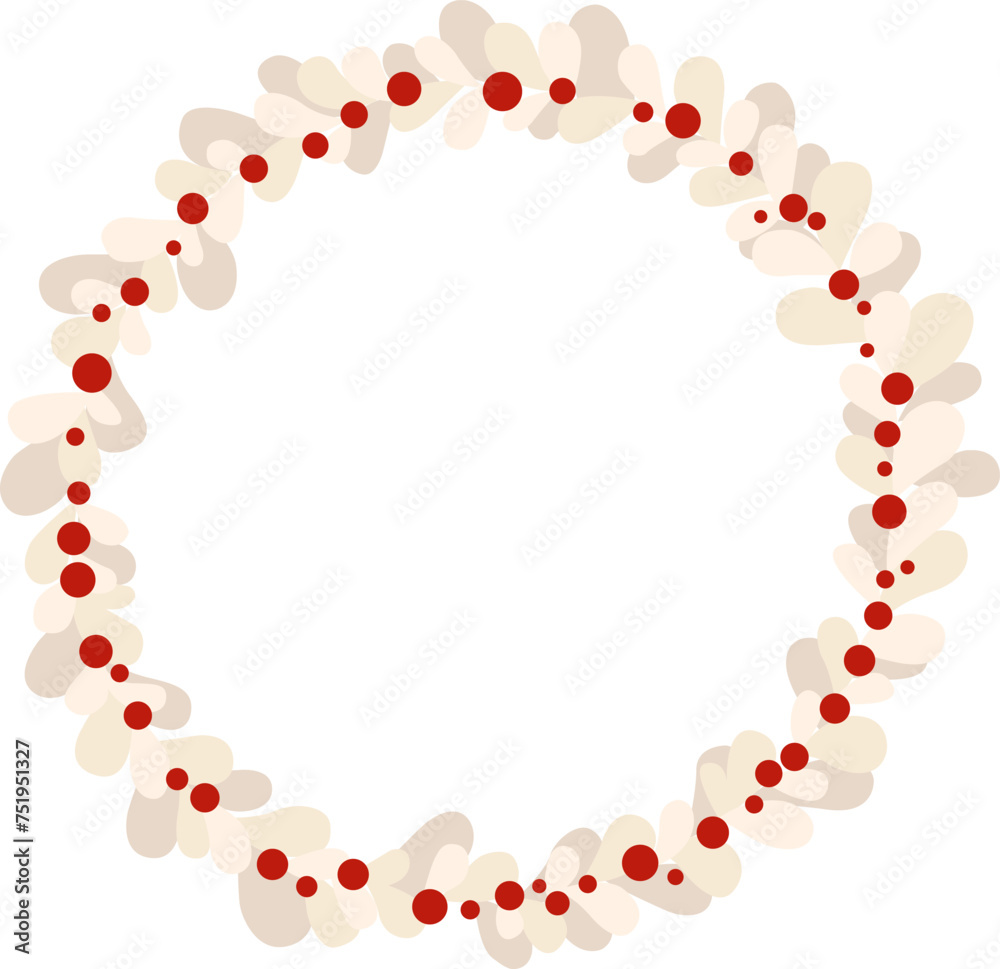 Abstract Christmas ornament wreath for decoration on Christmas holiday and new year festival. Abstract Christmas ornament wreath for decoration on Christmas holiday and new year festival.