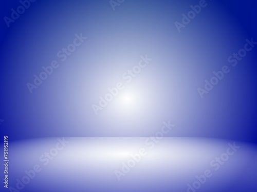 Dark blue gradient elegant studio stage background.