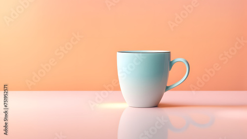 Chic 3D Coffee Cup Mockup Template Featuring Beverage and Breakfast Illustrations, Perfectly Isolated for Professional Presentations