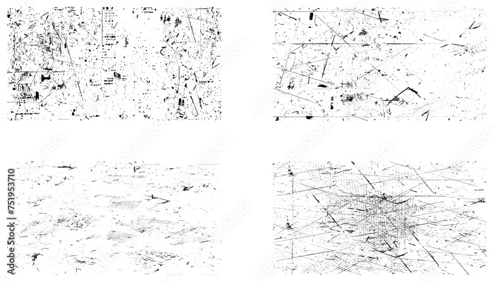 Distressed grunge texture background. Vector paint grunge texture set. Collection of 4 grunge image. Vector illustration. Distressed grunge texture background. Vector paint grunge texture set. Collection of 4 grunge image. Vector illustration.