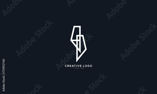 BD ED Abstract initial monogram letter alphabet logo design