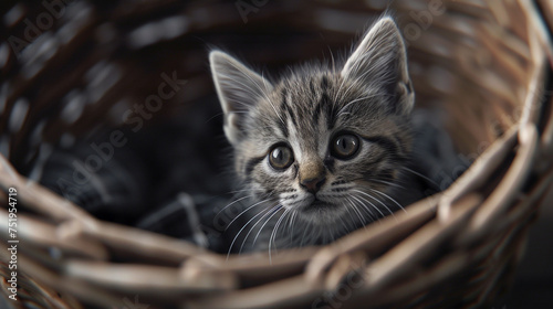 cat in a basket © Sundas