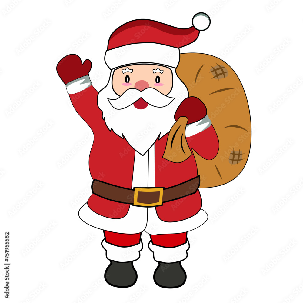santa claus with sack santa claus with sack