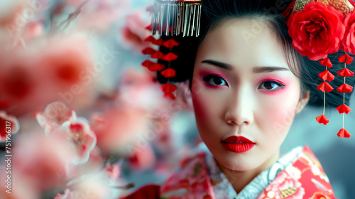 Portrait of a Japanese Geisha