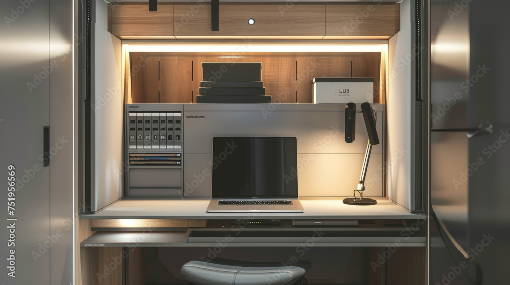 Fototapeta premium Its compact design also makes it a great option for offices and small workspaces.