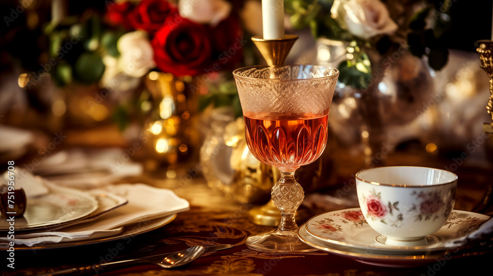 Romantic Dinner in a Restaurant - Table Setting