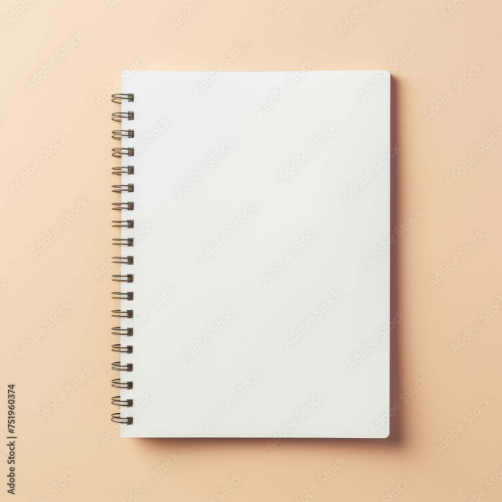 Spiral notebook template peach background Spiral notebook template peach background