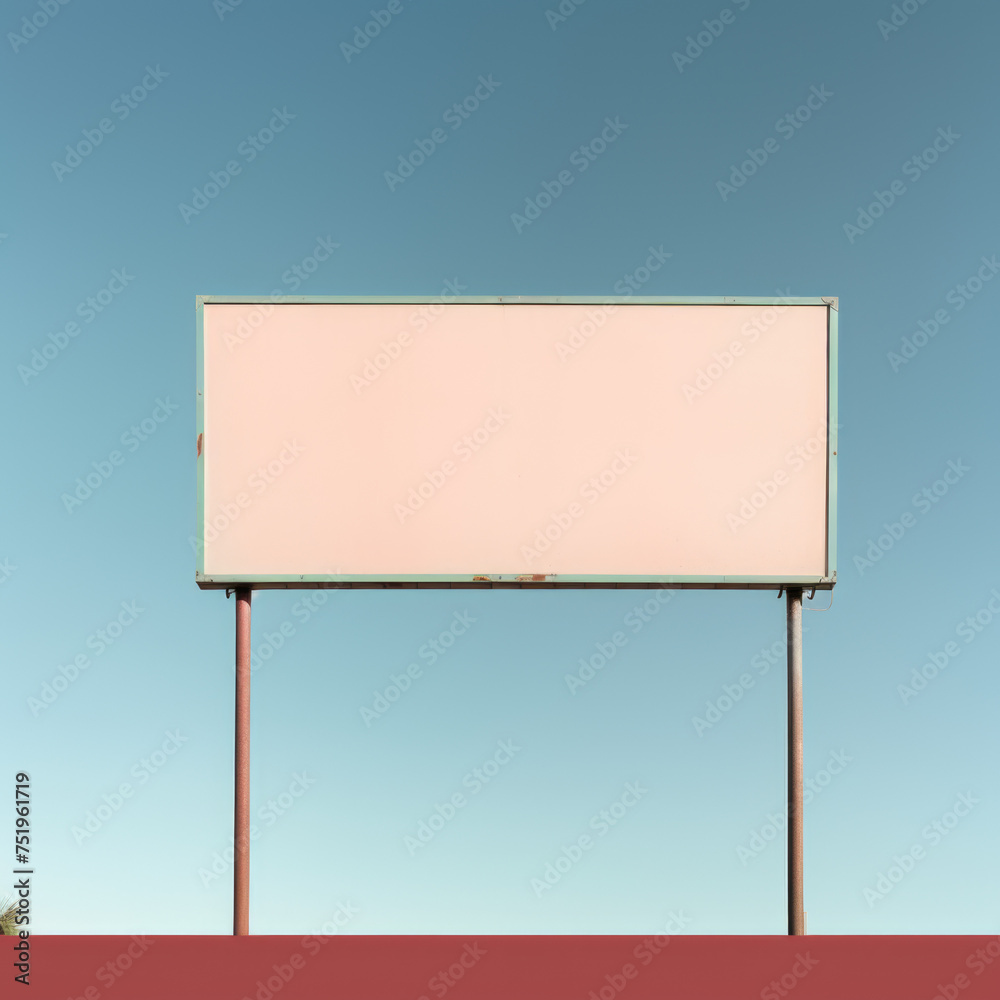 Obraz premium Blank sign template soft colors