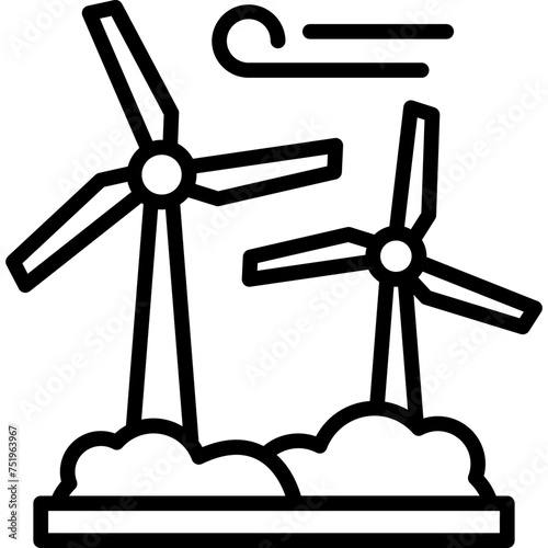 Wind Turbine Icon