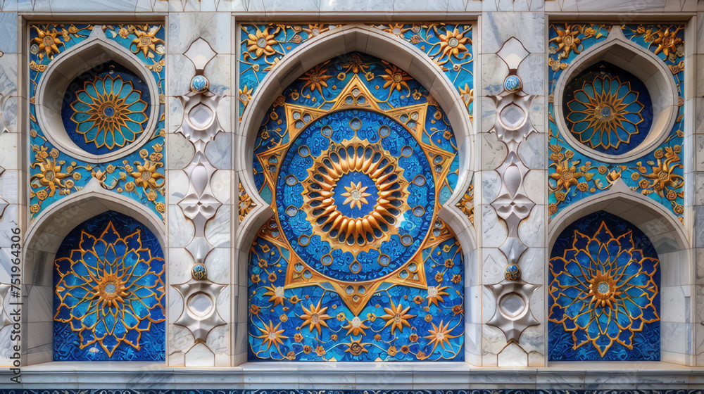 Islamic pattern in mosque or temple