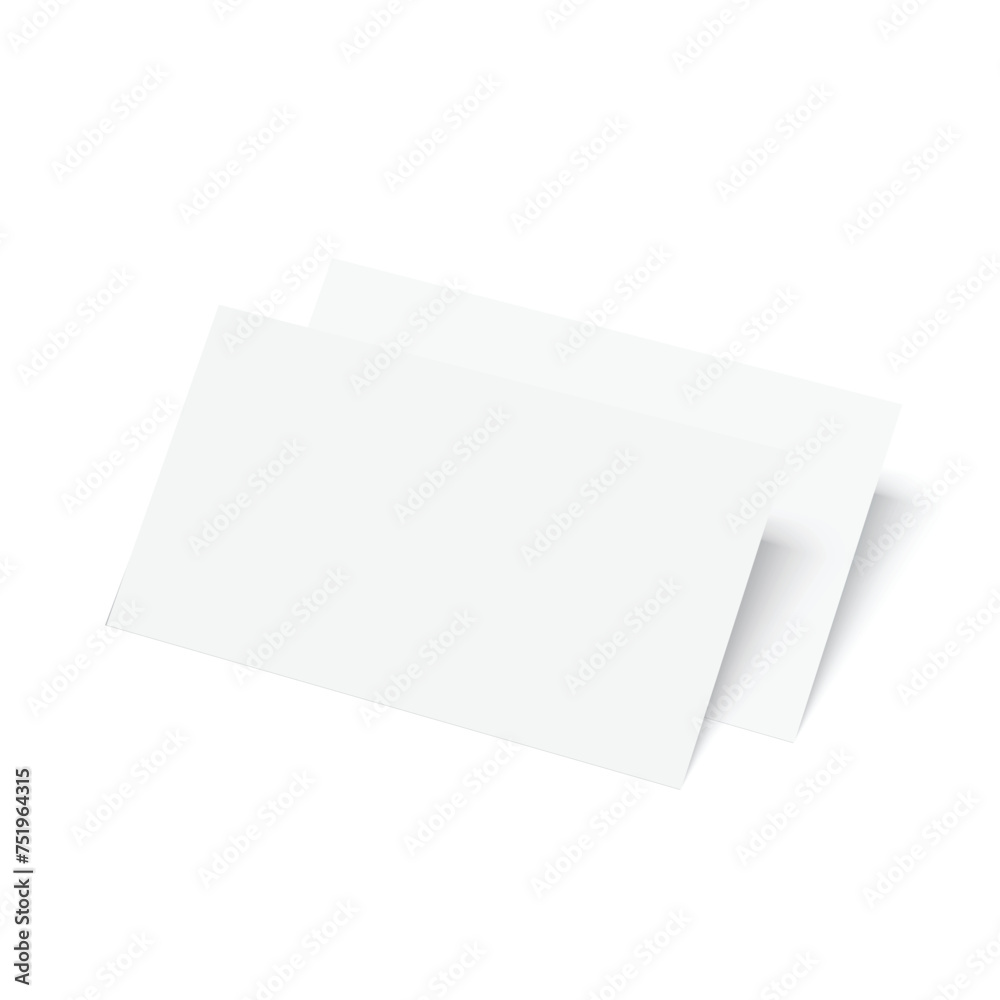 Empty white A4 sized paper mockup. Vector Empty white A4 sized paper mockup. Vector