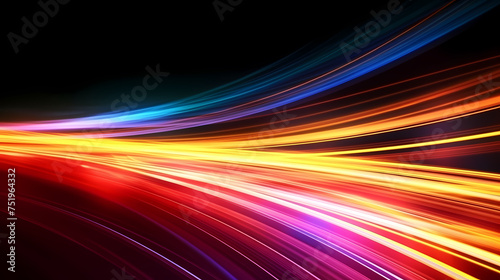 Wavy lines and bokeh lights