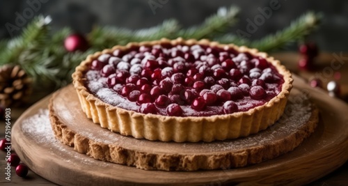  Delicious holiday pie with festive decorations