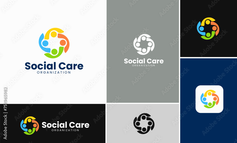 Modern creative community logo. community logo template. nonprofit organization logo template. geometric nonprofit logo template. mpodern and minimalist organization logo template Modern creative community logo. community logo template. nonprofit organization logo template. geometric nonprofit logo template. mpodern and minimalist organization logo template