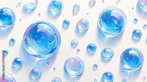 水滴のテクスチャー、白2