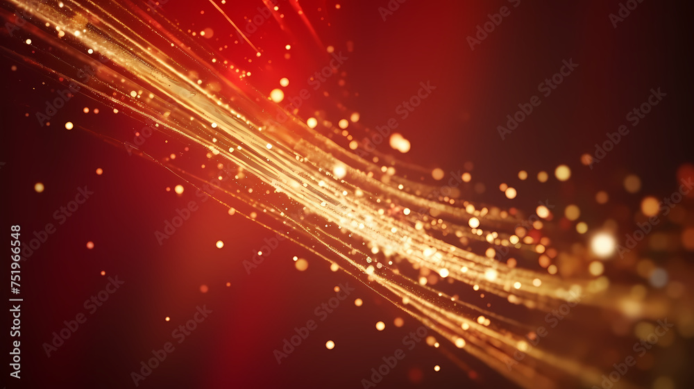 Obraz premium Abstract lines background with glow effect, flare light background