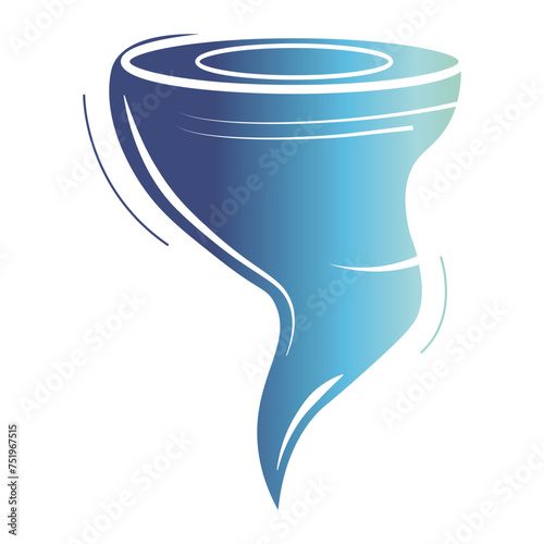 Weather icon on flat gradient style